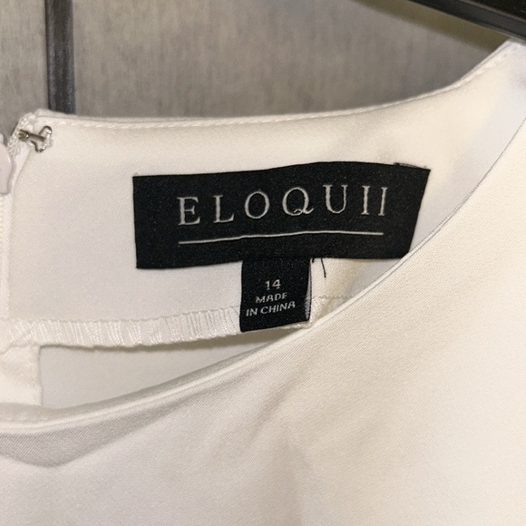 NWT White Eloquii Dress - Picture 6 of 15